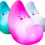 Mobgift Silikon Ay Gece Lambası Led Işıklı Hediyelik - Pembe