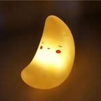 Mobgift Silikon Ay Gece Lambası Led Işıklı Hediyelik - Sarı