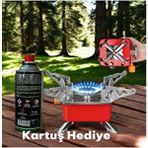 Mobgift Taşınabilir Mini Kamp Ocağı ve Kartuş Kamp Piknik Yürüyüş Balıkçılık Katlanabilir