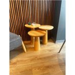 Mobievim Mushroom Ahşap Natural Mantar Zigon Sehpa 35x45 cm