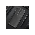 Mobify Oppo A9 2020 Kılıf Karbon Desenli Şık Tamia Premium Silikon Kapak - Siyah
