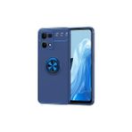 Mobify Oppo Reno 7 4g Kılıf Yüzüklü Sağlam Esnek Ringo Silikon Kapak - Mavi