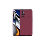 Mobify Poco M4 Pro 4g Kılıf Esneyebilen Şık Sofina Silikon Kapak - Bordo