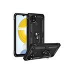 Mobify Realme C21 Kılıf Tam Koruma Çift Katmanlı Ibiza Sert Silikon Kapak - Siyah