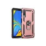 Mobify Samsung Galaxy A7 2018 Kılıf Tam Koruma Çift Katmanlı Ibiza Sert Silikon Kapak - Rose