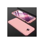 Mobify Samsung Galaxy J4 Plus Kılıf 3 Parçalı Şık Patch Sert Silikon Kapak - Rose