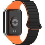 Mobify Xiaomi Mi Band 8 Pro Bükülmelere Dayanıklı Esnek Silikon Kordon KRD105 - Siyah Turuncu
