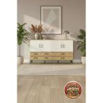 Mobihobi Silva 6 Raflı 6 Çekmeceli 4 Kapaklı Konsol - 176X30x99 Cm Çam-Aytaşı