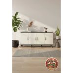Mobihobi Silva Antrasit-Aytaşı/Çam 3 Raflı 4 Kapaklı Konsol 176X30x83