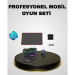 Mobil Gaming Set Klavye + Mouse + Dönüştürücü 5’li Paket Yüksek Dpı Bluetooth