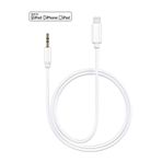 MOBİL GO Iphone 7 8 X Max 11 12 13 Pro Uyumlu Lightning To Aux Kablo Araç Müzik Kulaklık Aux Dönüştürücü