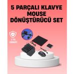 Mobil Oyuncu Aksesuar Seti | Kablosuz Düşük Gecikmeli Klavye & Mouse