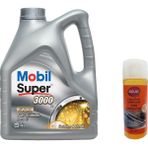 Mobil Super 3000 X1 5W-40 Tam Sentetik 4 lt + Gojo Cam Suyu