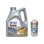 Mobil Super 3000 X1 Formula FE 5W-30 Motor Yağı 4 L + İnterwax Klima Temizleyici
