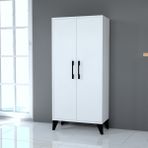 Mobilique Havana Kiler Dolabı Beyaz Suntalam Modern Tasarım 130 cm Yükseklik 59 cm Genişlik