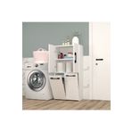 MOBİLİQUE Şahane No.4 Sepetli Banyo Dolabı Beyaz-Beyaz