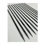 mobilreyon – 10 Adet Tavuk Kanat Şiş - Yassı Silme Demir - Galvanizsiz –Boy 60cm–En 7mm-Kalınlık 2mm