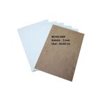 mobilreyon - 3 Adet Beyaz Mdf Duralit 3 mm, 35x50 cm (Resim Kağıdı Ölçüsü),Bir Tarafı Beyaz Boyalı