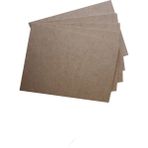Mobilreyon 4 mm Ham MDF Duralit 50 x 70 cm 5'li Sanatsal Malzeme Hobi ve Resim İçin Uygun