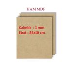 mobilreyon - 5 Adet Duralit Ham Mdf 3 mm Kalınlık, 35x50 cm (Resim Kağıdı Ölçüsü)