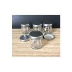 mobilreyon - 50 ADET 40 cc CAM KAVANOZ - GÜMÜŞ KAPAK - HEDİYELİK, HOBİ, DÜĞÜN, NİŞAN-MİNİ KAVANOZ