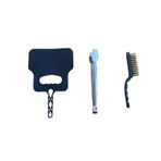 Mobilreyon Mangal Barbekü 3'lü Set, Tel Fırça Maşa Yelpaze Seti