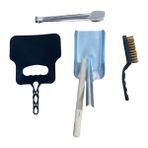 Mobilreyon Mangal Set 4'lü Barbekü Maşası,yelpaze,tel Fırça,kürek