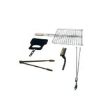 Mobilreyon Mangal Seti 5'li,ızgara 30x30cm,yelpaze,fırça,maşalar