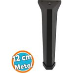 Mobilya Ayakları Ünite Baza Koltuk Ayağı Ayağı Sehpa Masa Puf Tabure Metal Ayakları Siyah 20 cm