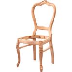 Mobilya Baba Doğanşar Oymalı Sandalye Cilasız Ham Ahşap - Natural