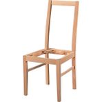 Mobilya Baba Refahiye Sandalye Modern Cilasız Ham Ahşap - Natural