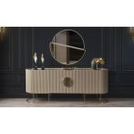 Mobilya Bazarı Guccix Yemek Odası Konsol - 203 x 48 x 84 cm - Cappuccino