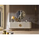 Mobilya Bazarı Guccix Yemek Odası Konsol - 204 x 48 x 84 cm - Ekru