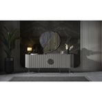 Mobilya Bazarı Guccix Yemek Odası Konsol - 207 x 48 x 84 cm - Gri