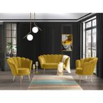 Mobilya Bazarı Inci Sarı 2+1+1 Çay Seti, Koltuk Takımı (Salon, Balkon, Cafe Ofis)