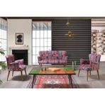 Mobilya Bazarı Mila Patchwork 2+1+1+Sehpalı Çay Seti Koltuk Takımı (Salon - Balkon - Ofis)