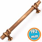 Mobilya Çekmece Dolap Kapak Kulpu Paslanmaz Dayanıklı Tasarım Kulpları 192 Mm Soft Antik Metal