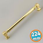 Mobilya Çekmece Mutfak Dolabı Dolap Kapak Kulplar Kulb Kulp Gold Altın Kulp 224 mm - 1