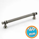 Mobilya Çekmece Mutfak Dolabı Dolap Kapak Kulpları Kulb Kulpu Antik Nikel Metal Kulp 160 Mm
