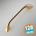 Mobilya Çekmece Mutfak Dolabı Dolap Kapak Kulpları Kulb Metal Parlak Altın Gold Kulp 128 mm