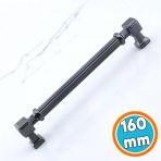 Mobilya Çekmece Mutfak Dolabı Dolap Kulpları Kulb 16 Cm Metal Füme Renk Kulp 160 Mm