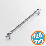 Mobilya Çekmece Mutfak Dolabı Dolap Kulpları Kulbu Krom Çizgili Metal Kulp Kulpu 128 Mm