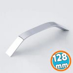 Mobilya Çekmece Mutfak Dolabı Dolap Kulpları Kulbu Kulpu Krom Gümüş Metal Kulp 128 mm 12.8 cm