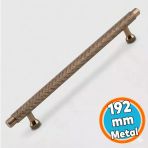 Mobilya Çekmece Mutfak Dolabı Dolap Modern Kapak Kulpları Grip Desen Bronz Metal Kulp 192 Mm