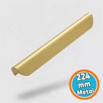 Mobilya Çekmece Mutfak Dolap Kapak Kulpları Kulbu Dolabı 224 Mm Mat Gold Altın Kulpu Metal