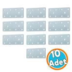 Mobilya Dolap Duvar Sabitleme 10 Adet Metal Köşebent Düz Gönye 40X100 Mm Bağlantı Aparatı