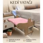 Mobilya Dostu-Yer Kaplamaz-Kedi Yatağı Askılı Model-Kapı Yatak Çekmece Asılabilir Kedi Yatağı - Pembe