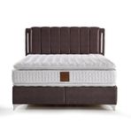 Mobilya Dükkanım GM108 Double 140x190 cm Çift Kişilik Yatak Baza Başlık Seti