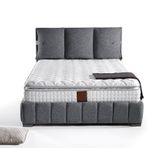 Mobilya Dükkanım GM109 Grande 200x200 cm Çift Kişilik Yatak Baza Başlık Seti