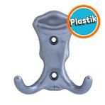 Mobilya Duvar Kapı Vestiyer Portmanto Askısı Dolap Elbise Askılığı Gri Plastik Askı Askılık